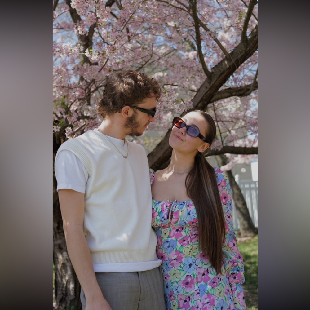 floral h&m dress